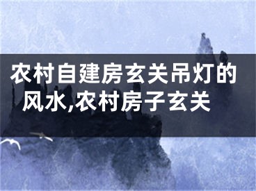 农村自建房玄关吊灯的风水,农村房子玄关