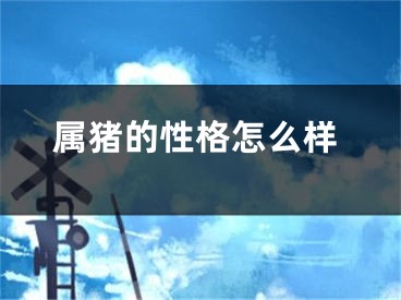 属猪的性格怎么样