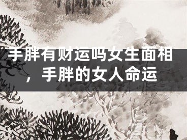 手胖有财运吗女生面相，手胖的女人命运