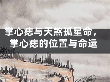 掌心痣与天煞孤星命，掌心痣的位置与命运