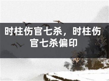 时柱伤官七杀，时柱伤官七杀偏印