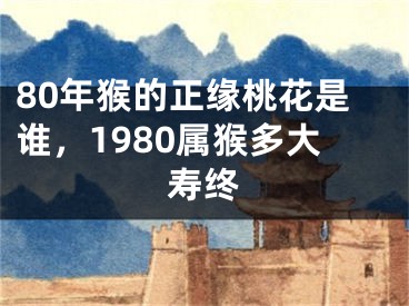 80年猴的正缘桃花是谁，1980属猴多大寿终