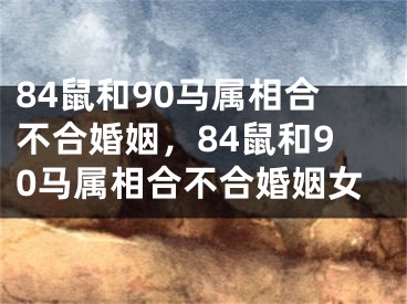 84鼠和90马属相合不合婚姻,84鼠和90马属相合不合婚姻女
