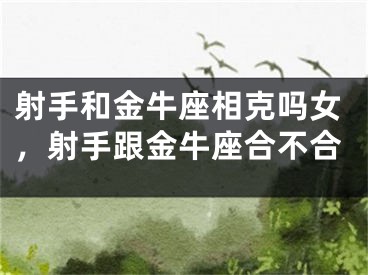 射手和金牛座相克吗女，射手跟金牛座合不合
