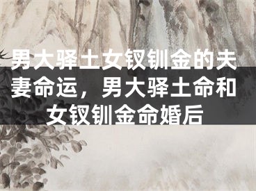 男大驿土女钗钏金的夫妻命运,男大驿土命和女钗钏金命婚后