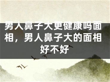 男人鼻子大更健康吗面相，男人鼻子大的面相好不好