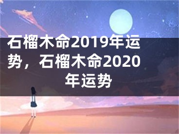 石榴木命2019年运势,石榴木命2020年运势