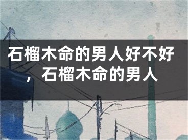 石榴木命的男人好不好，石榴木命的男人
