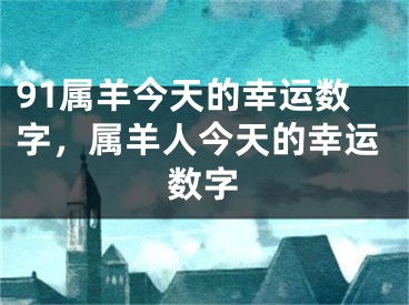 91属羊今天的幸运数字,属羊人今天的幸运数字