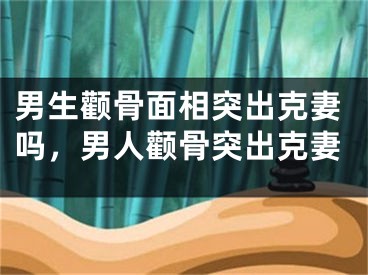 男生颧骨面相突出克妻吗,男人颧骨突出克妻