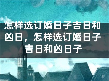 怎样选订婚日子吉日和凶日，怎样选订婚日子吉日和凶日子