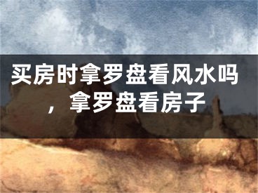 买房时拿罗盘看风水吗，拿罗盘看房子
