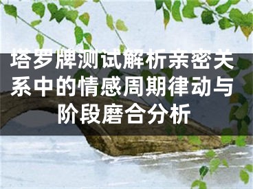 塔罗牌测试解析亲密关系中的情感周期律动与阶段磨合分析
