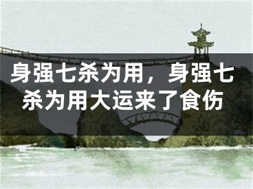 身强七杀为用,身强七杀为用大运来了食伤
