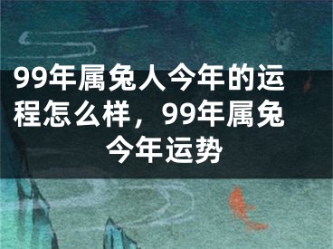 99年属兔人今年的运程怎么样,99年属兔今年运势