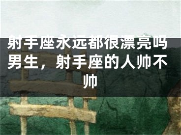 射手座永远都很漂亮吗男生，射手座的人帅不帅