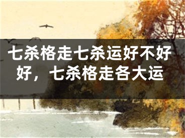 七杀格走七杀运好不好好,七杀格走各大运
