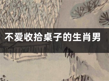 不爱收拾桌子的生肖男