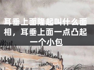耳垂上面隆起叫什么面相,耳垂上面一点凸起一个小包