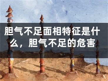 胆气不足面相特征是什么，胆气不足的危害