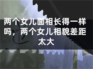 两个女儿面相长得一样吗，两个女儿相貌差距太大