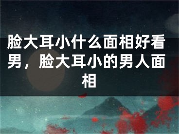 脸大耳小什么面相好看男,脸大耳小的男人面相