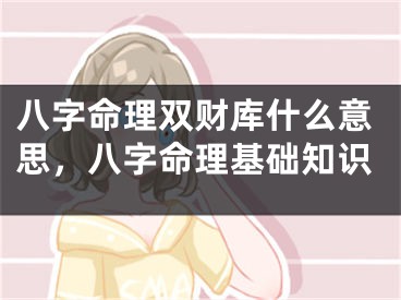 八字命理双财库什么意思,八字命理基础知识