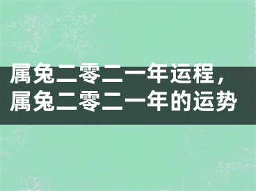 属兔二零二一年运程，属兔二零二一年的运势