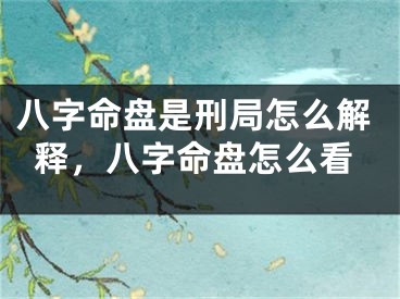 八字命盘是刑局怎么解释，八字命盘怎么看