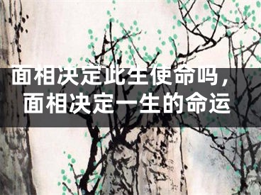 面相决定此生使命吗，面相决定一生的命运