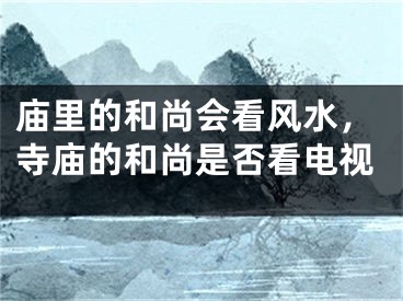 庙里的和尚会看风水，寺庙的和尚是否看电视
