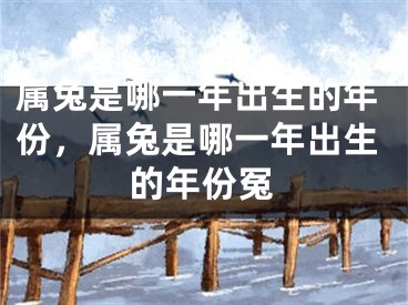 属兔是哪一年出生的年份，属兔是哪一年出生的年份冤
