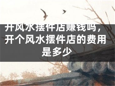开风水摆件店赚钱吗,开个风水摆件店的费用是多少