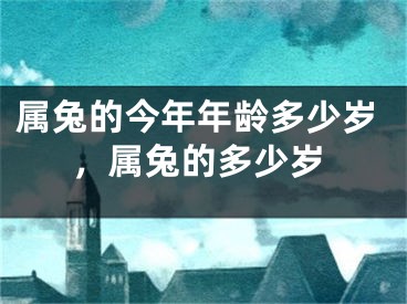 属兔的今年年龄多少岁，属兔的多少岁