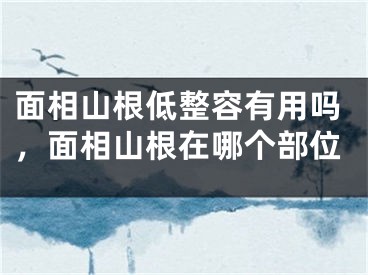 面相山根低整容有用吗，面相山根在哪个部位