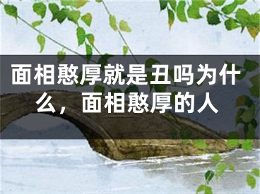 面相憨厚就是丑吗为什么，面相憨厚的人