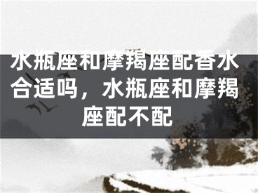水瓶座和摩羯座配香水合适吗，水瓶座和摩羯座配不配
