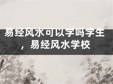 易经风水可以学吗学生，易经风水学校