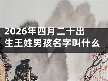 2026年四月二十出生王姓男孩名字叫什么