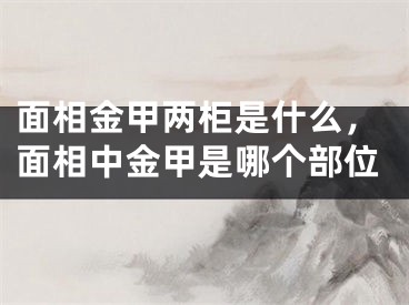 面相金甲两柜是什么，面相中金甲是哪个部位