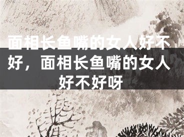 面相长鱼嘴的女人好不好，面相长鱼嘴的女人好不好呀