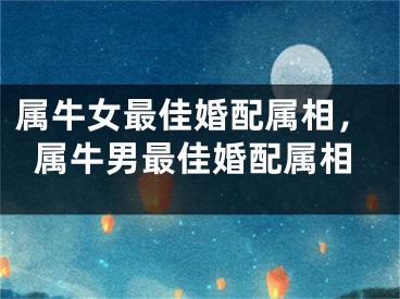 属牛女最佳婚配属相，属牛男最佳婚配属相