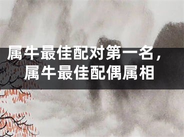 属牛最佳配对第一名，属牛最佳配偶属相