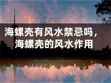 海螺壳有风水禁忌吗，海螺壳的风水作用