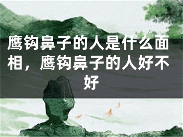 鹰钩鼻子的人是什么面相，鹰钩鼻子的人好不好