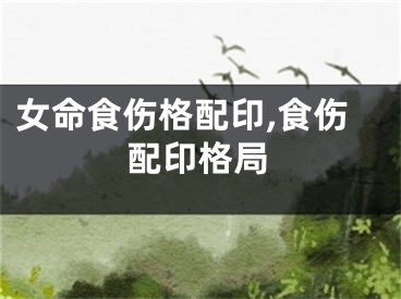 女命食伤格配印,食伤配印格局