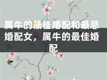 属牛的最佳婚配和最忌婚配女,属牛的最佳婚配