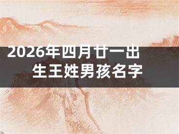 2026年四月廿一出生王姓男孩名字