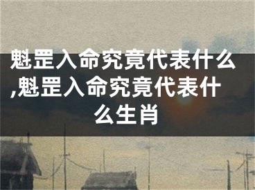 魁罡入命究竟代表什么,魁罡入命究竟代表什么生肖