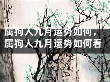 属狗人九月运势如何，属狗人九月运势如何看